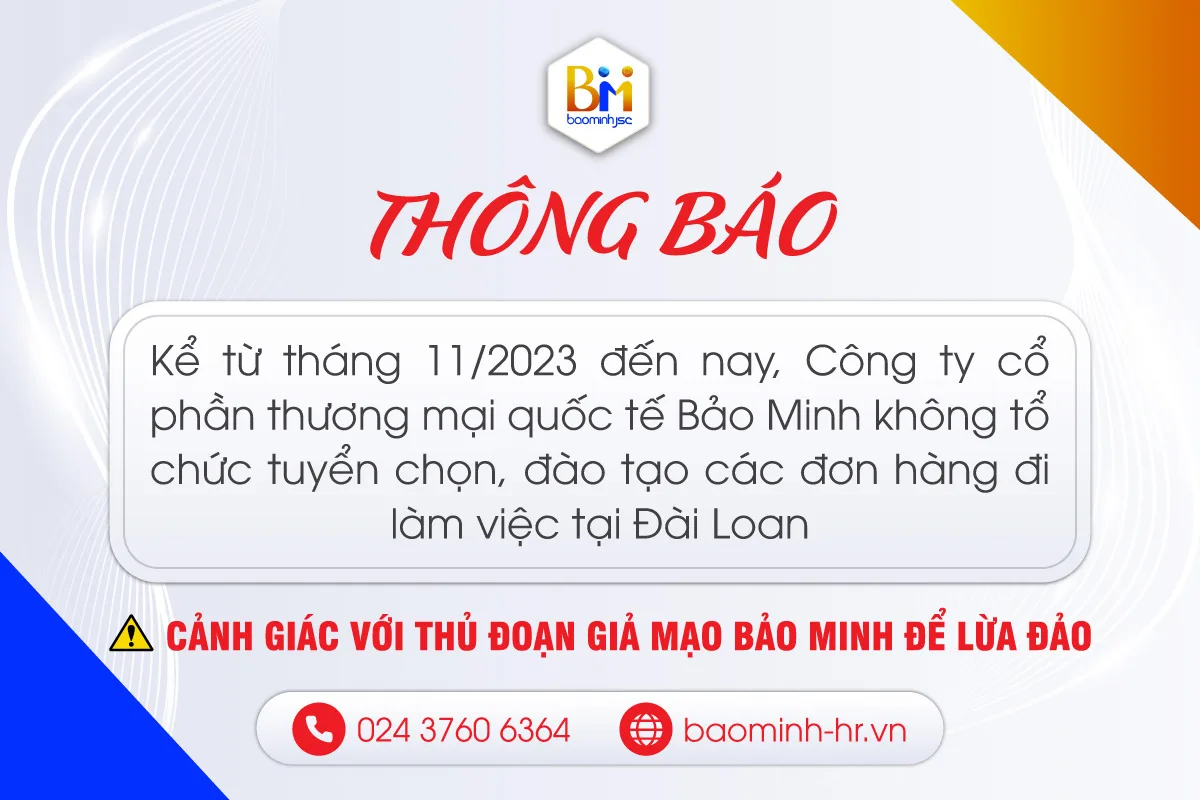 Bảo Minh thông báo